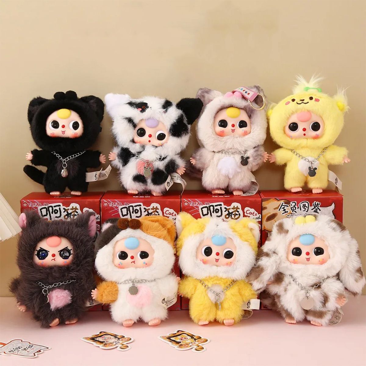 Коллекционная мягкая игрушка с кольцом POP TOP серии Baby Three - Котики и собачки  фото 5