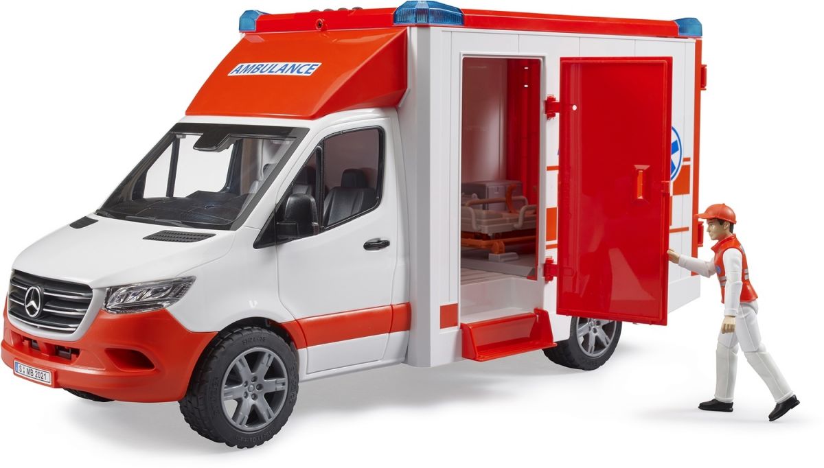 Набір іграшковий.  Автомобіль швидкої допомоги MB Sprinter з фігуркою  фото 5