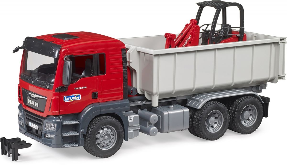 Вантажівка MAN TGS та міні-навантажувач Schaffer 2630  фото 5