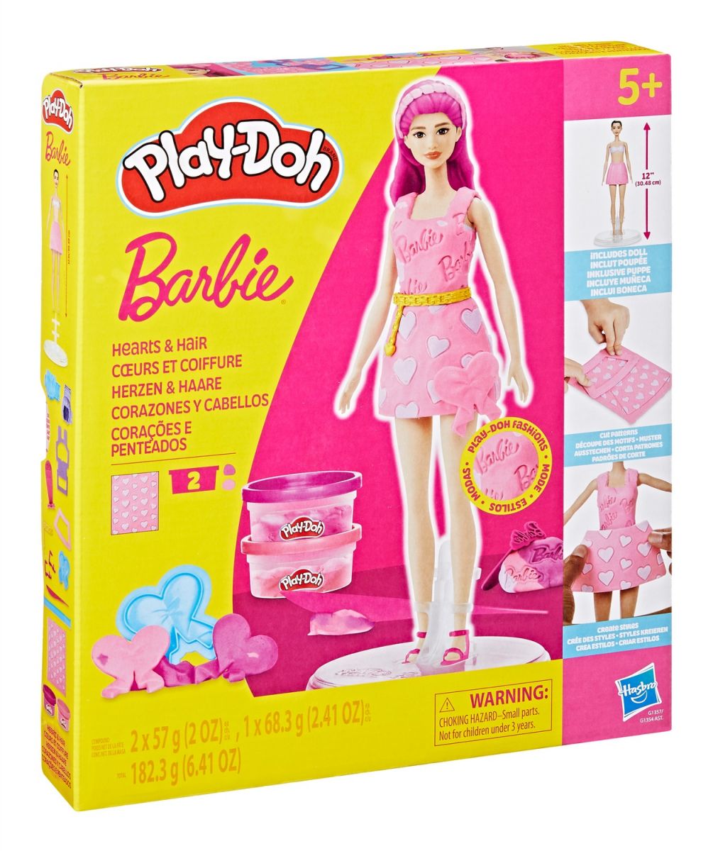 PD Набір для творчості з масою для ліплення Barbie.  Серця та волосся  фото 5