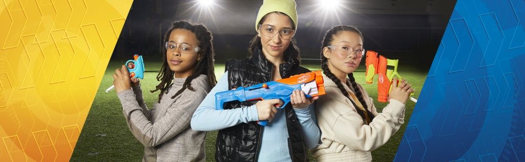 Набір з 3-х іграшкових бластерів та 18 стріл, серії Nerf N Series  фото 5