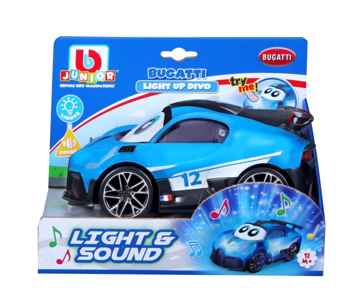 Машинка іграшкова - Bugatti Divo (світло і звук), бат.  2хАААА в компл.  фото 5