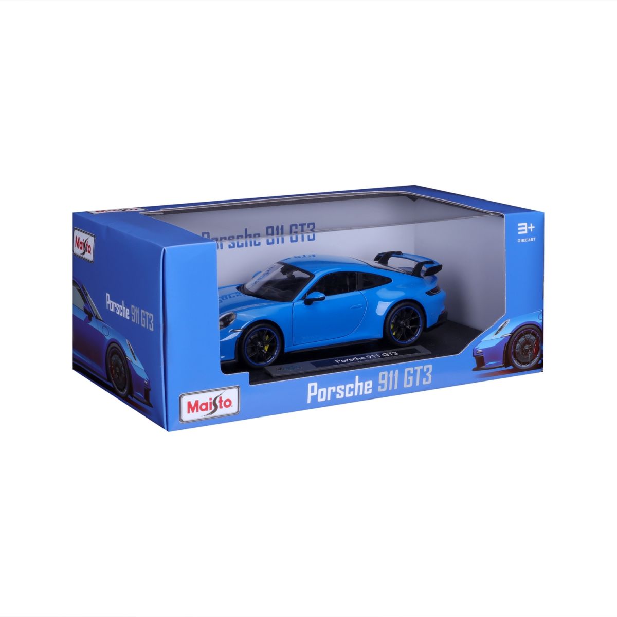 Автомодель в масштабе 1:18 - 2022 Porsche 911 GT3 синий  фото 5