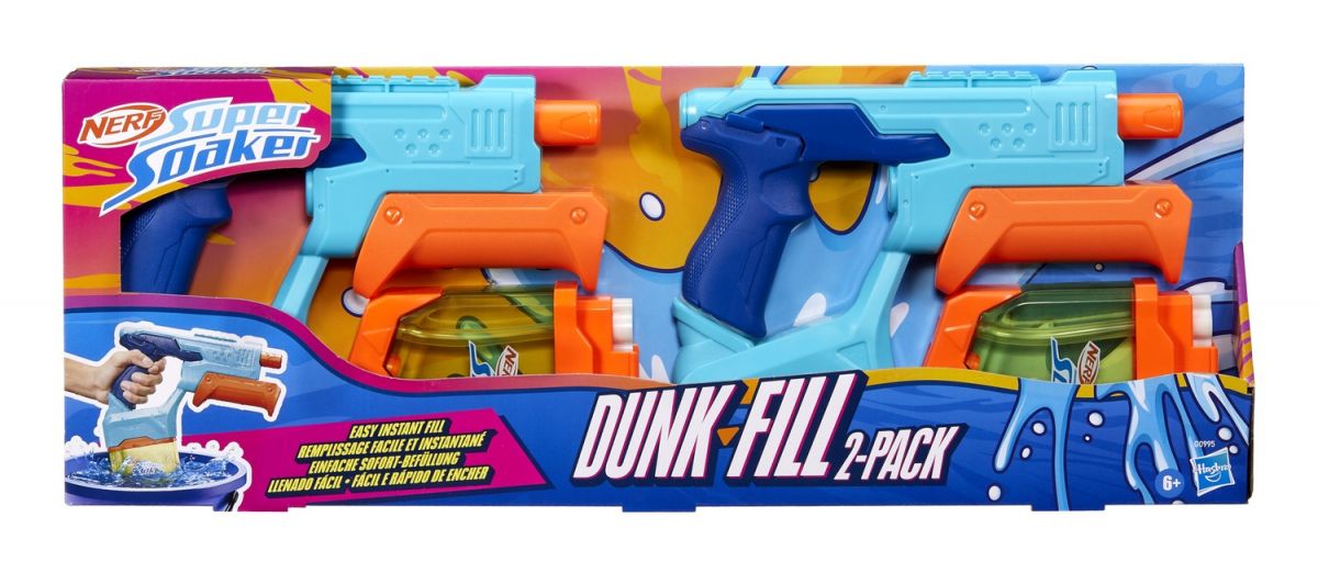 NERF Набор бластеров игрушечных водных Данк Фил серии Нерф Супер Сокер, 2 шт  фото 5