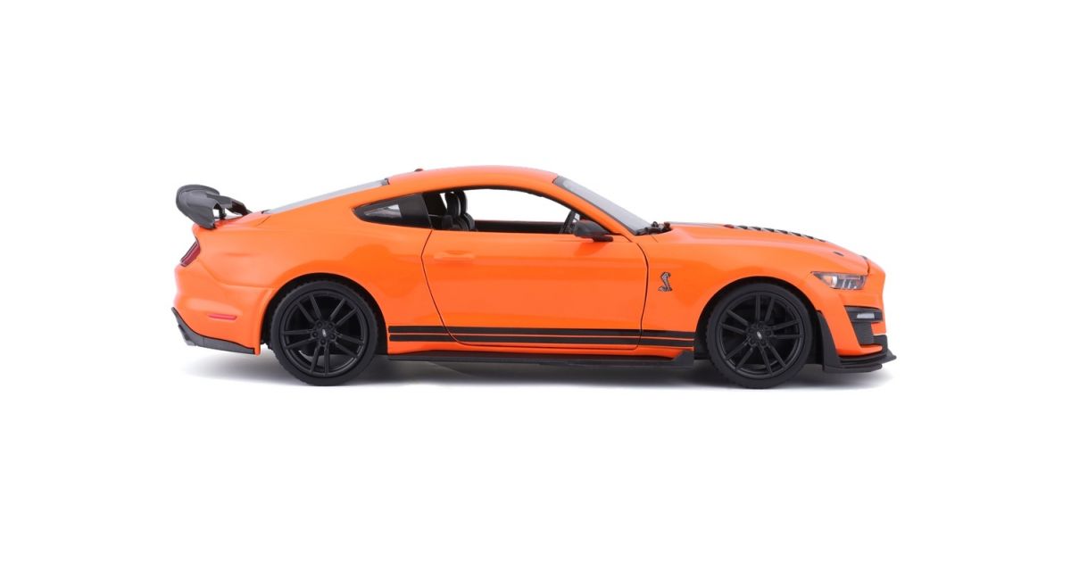 Автомодель в масштабе 1:24 - 2020 Ford Mustang Shelby GT500 оранжевый  фото 5