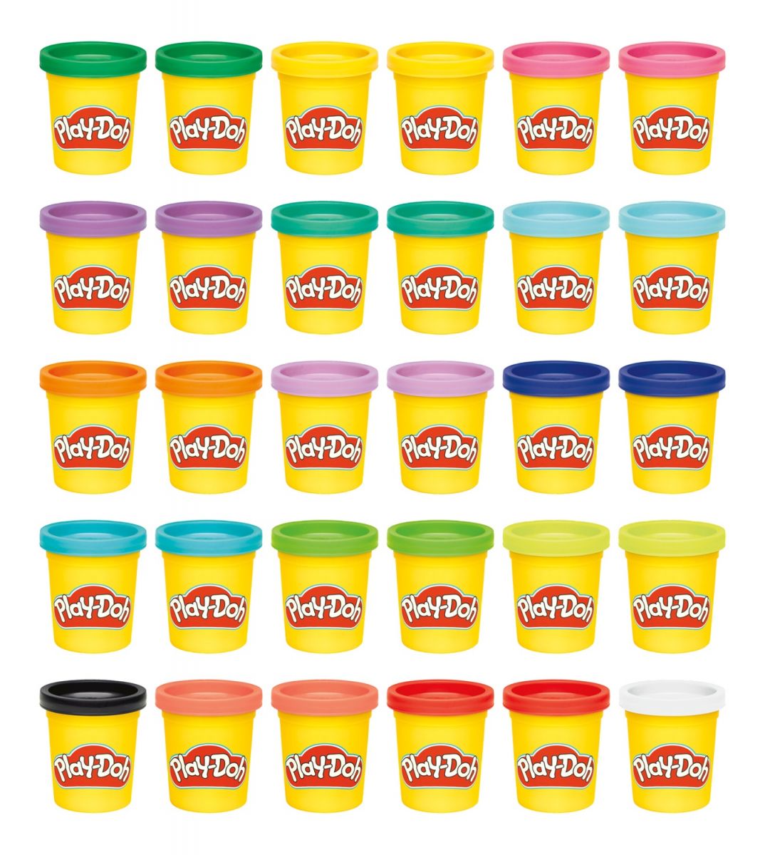 Play-Doh Набор массы для лепки, 30 баночок  фото 5