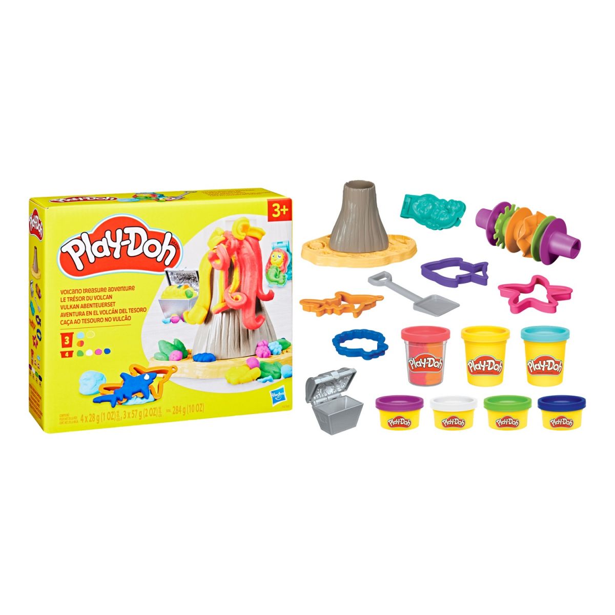 Play-Doh Набор для творчества с массой для лепки Вулканическое приключение с сокровищами  фото 5