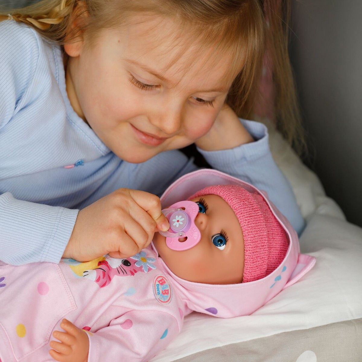 Кукла Baby Born серии Click & Play – Эмма в костюме с ушками (43 см)  фото 5