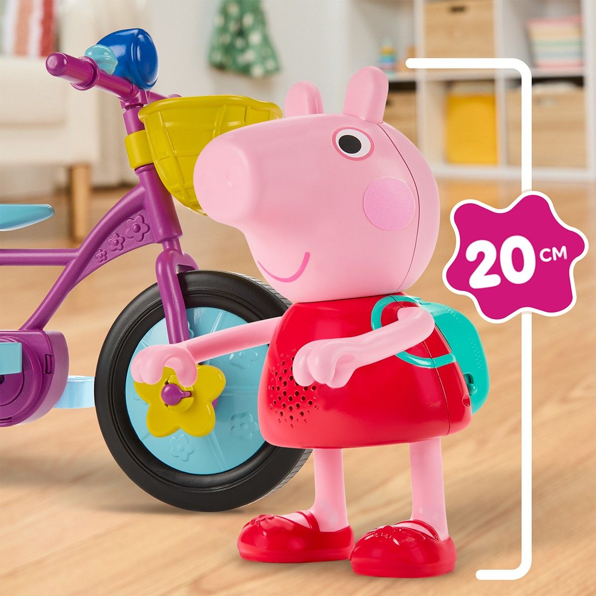 Интерактивный игровой набор Peppa – Пеппа на велосипеде  фото 5