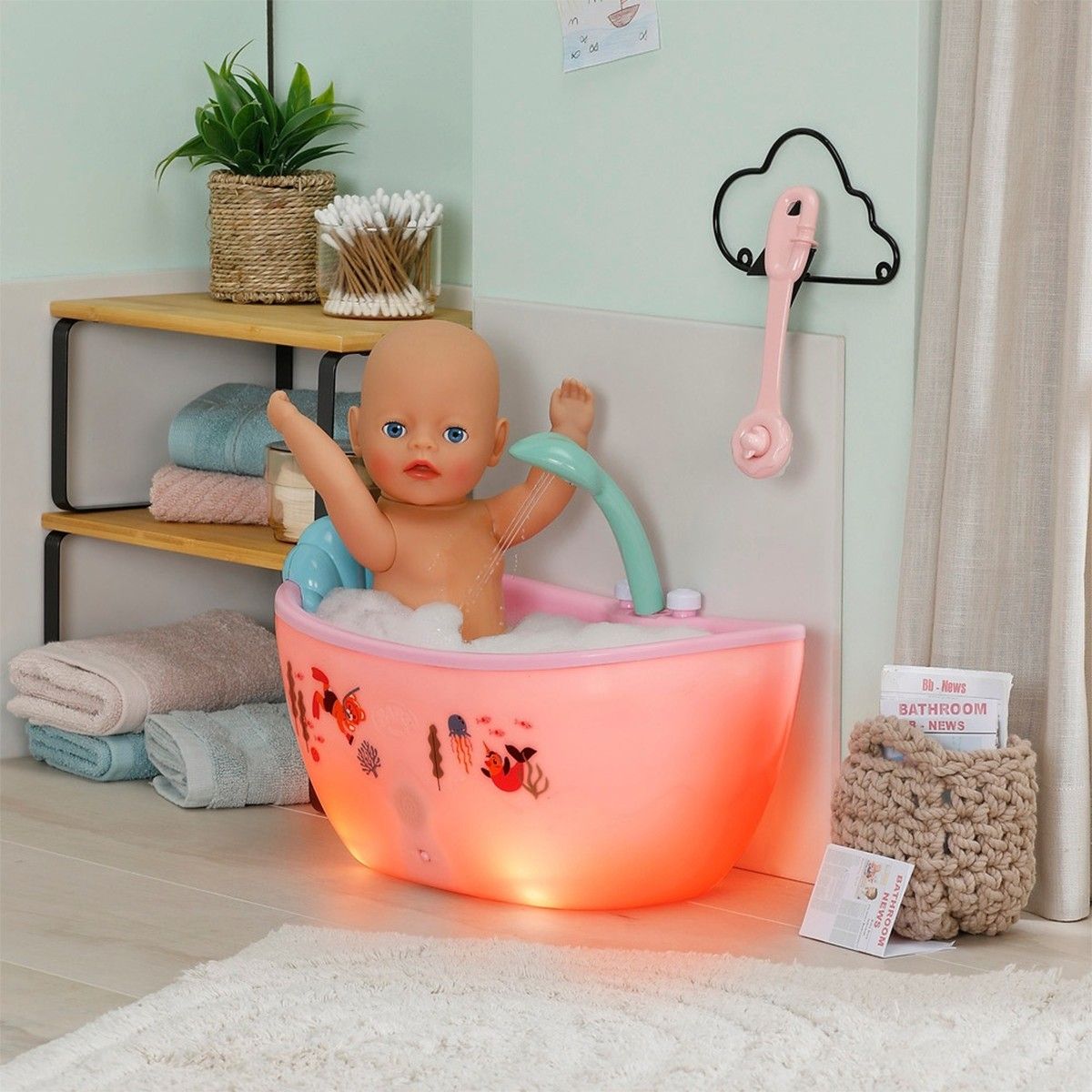 Автоматическая ванночка для куклы Baby Born – Сказочное купание  фото 5