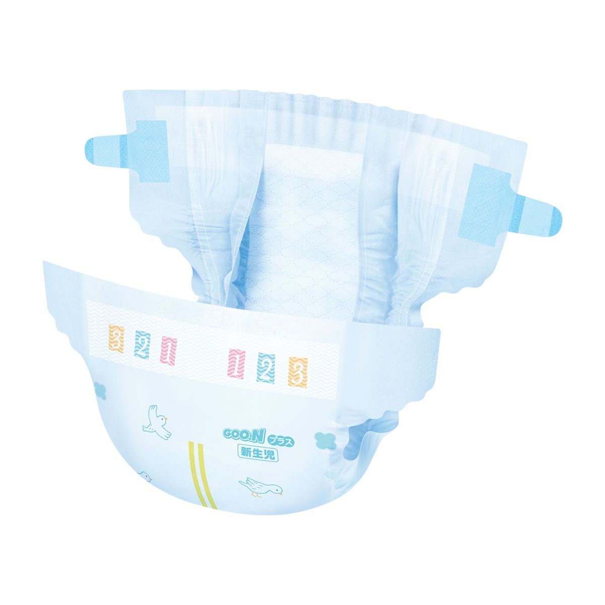 Подгузники Goo. N Plus для новорожденных (размер 1(NB), до 5 кг, 68 шт)  фото 5