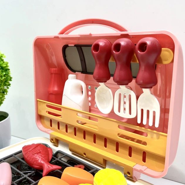 Мастер Гриль WToys, продукты меняют цвет, звук, подсветка, холодный пар (ЗЕЛЕНЫЙ)  фото 5
