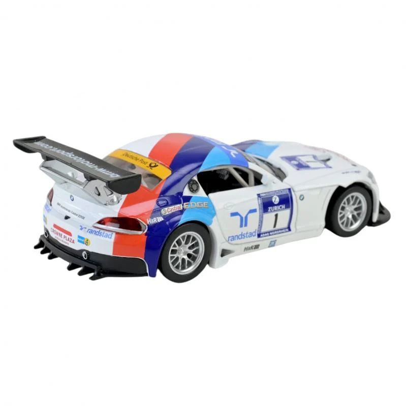 Машина металлическая АВТОПРОМ 1:32 BMW Z4 GT3 на батарейках с звуком, светом  фото 5