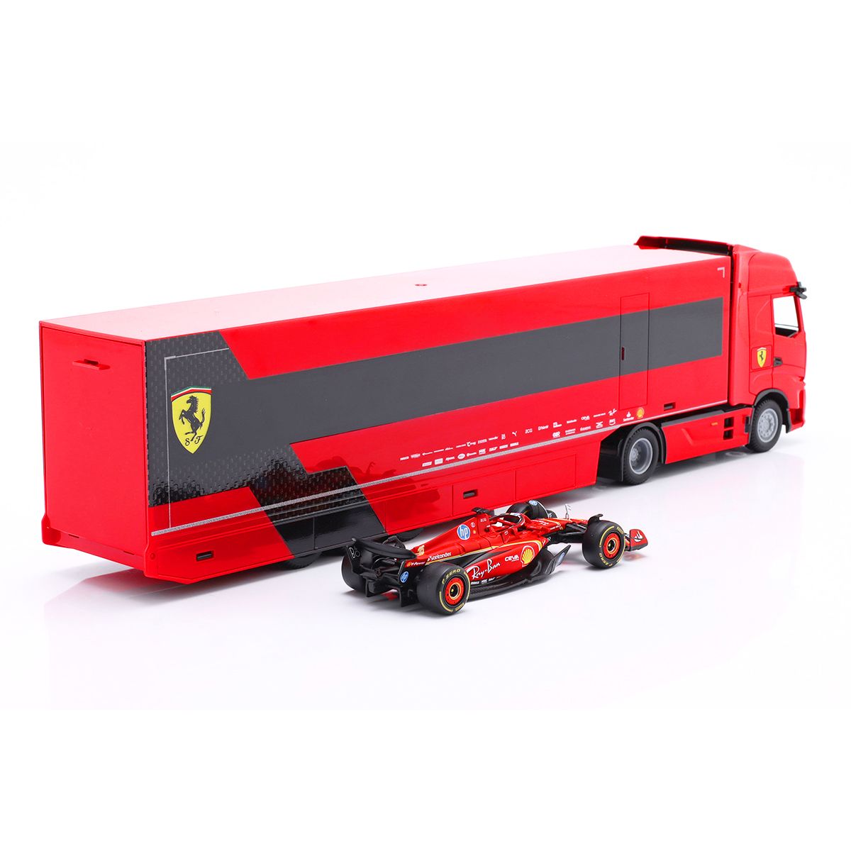 Игровой набор - Грузовик-тягач Iveco S-Way и болид SF-24 (1:43)  фото 5