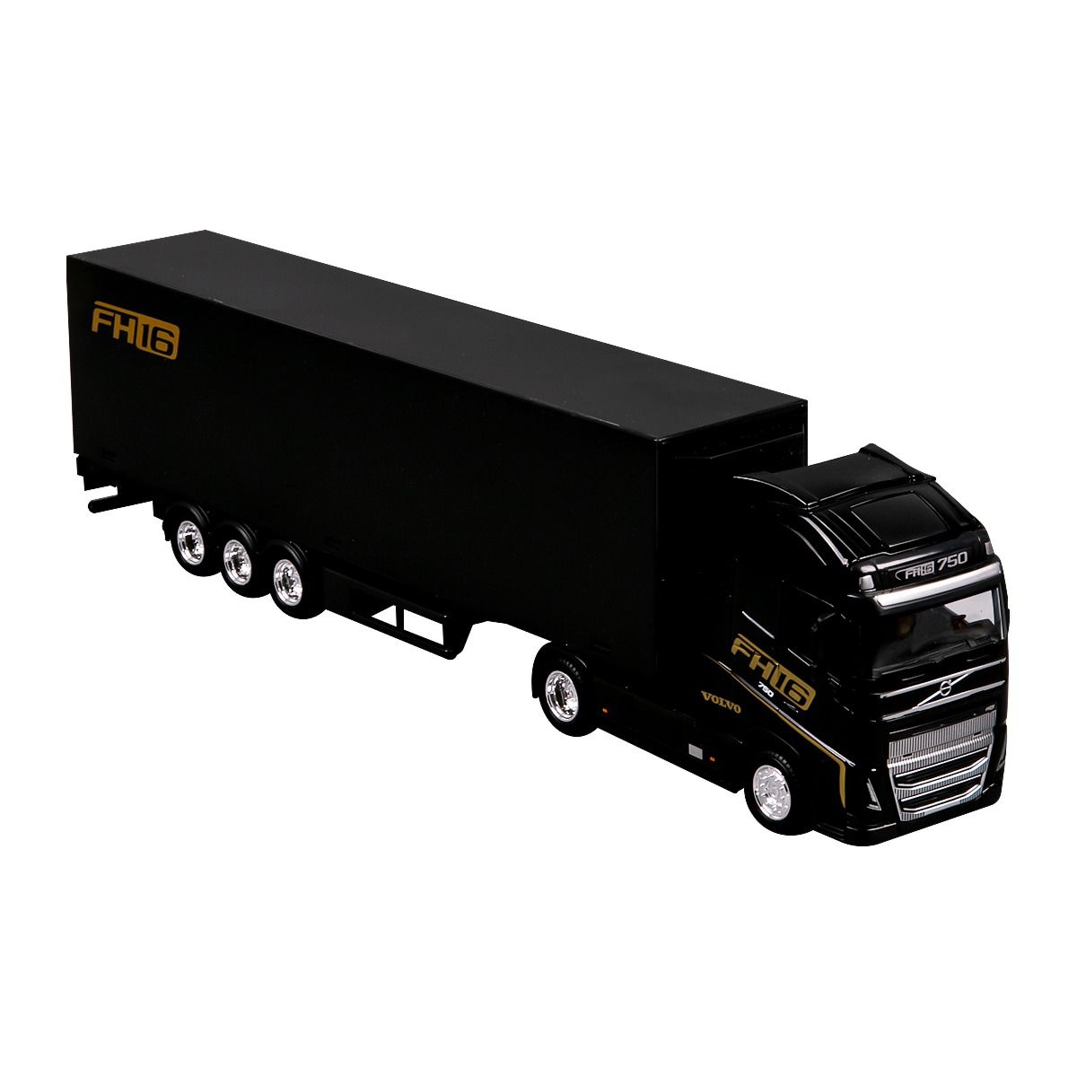 Автомодель - Фура Volvo FH16 Globetrotter 750 XXL (черный, синий)  фото 5