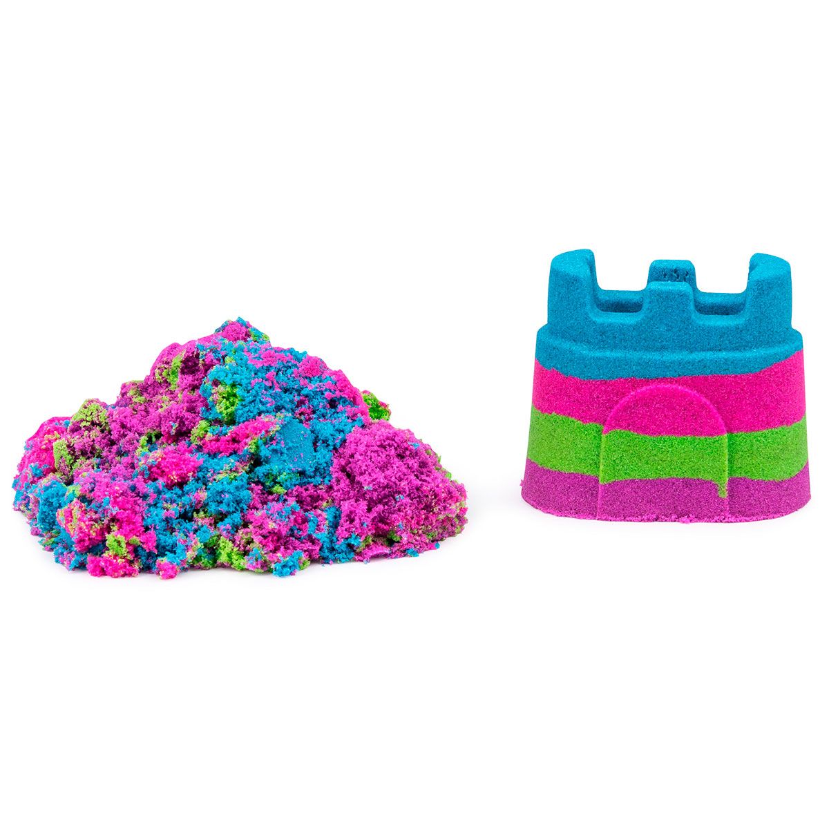 Песок для детского творчества - KINETIC SAND МИНИ-КРЕПОСТЬ (разноцветный, 141 g)  фото 5