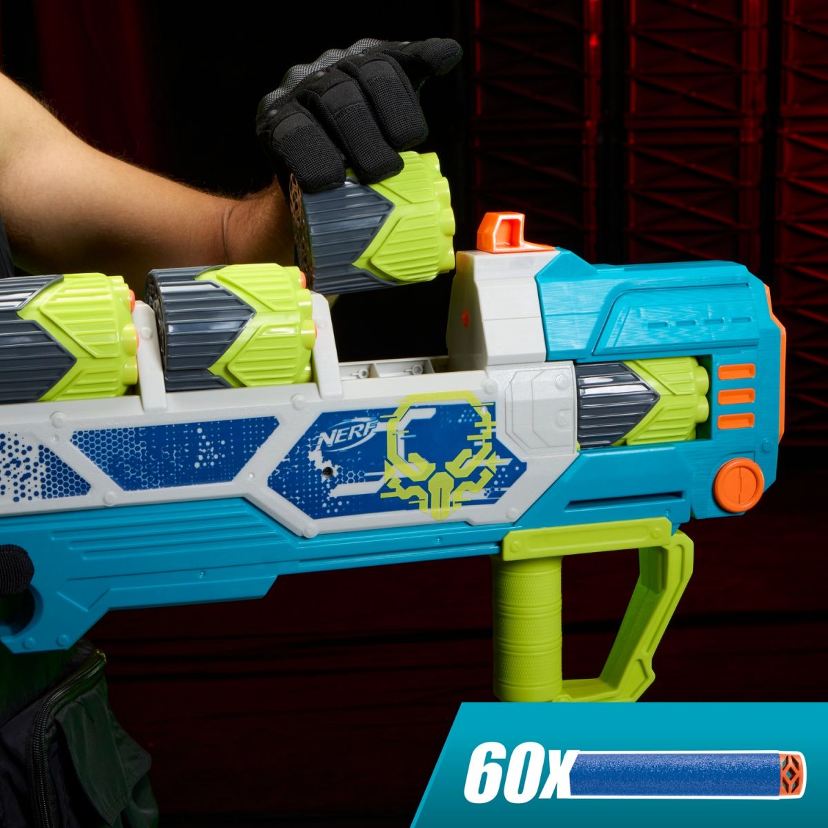 NERF Бластер іграшковий Nerf Rebel Ops Doom Cannon, 60 дротиків, 5 супершелів  фото 5