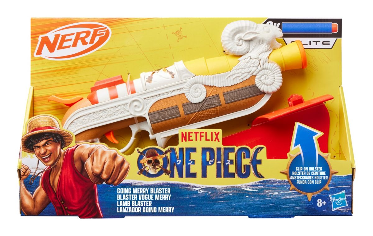 NERF Бластер іграшковий Nerf One Piece Going Merry із кобурою та 8 дротиками  фото 5