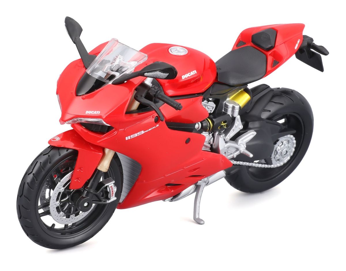 Збірна модель мотоцикла Ducati 1199 Panigale, масштаб 1:12, червоний  фото 5
