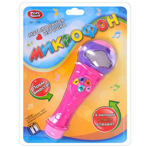 Музыкальная игрушка "Микрофон" (розовый) Музыкальная игрушка "Микрофон" (розовый)