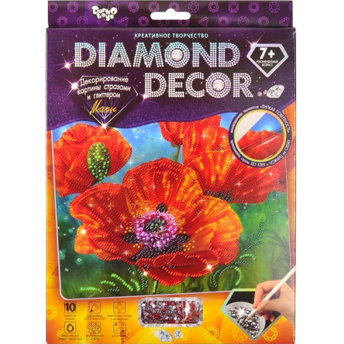 Набор для творчества "Diamond Decor: Маки"
