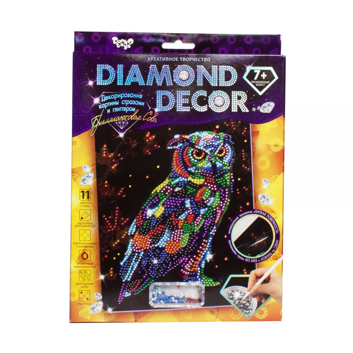 Набор для творчества "Diamond Decor: Бриллиантовая сова"