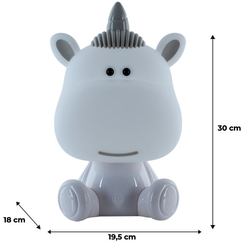 Світильник-нічник LED з акумулятором Unicorn, білий Світильник-нічник LED з акумулятором Unicorn, білий