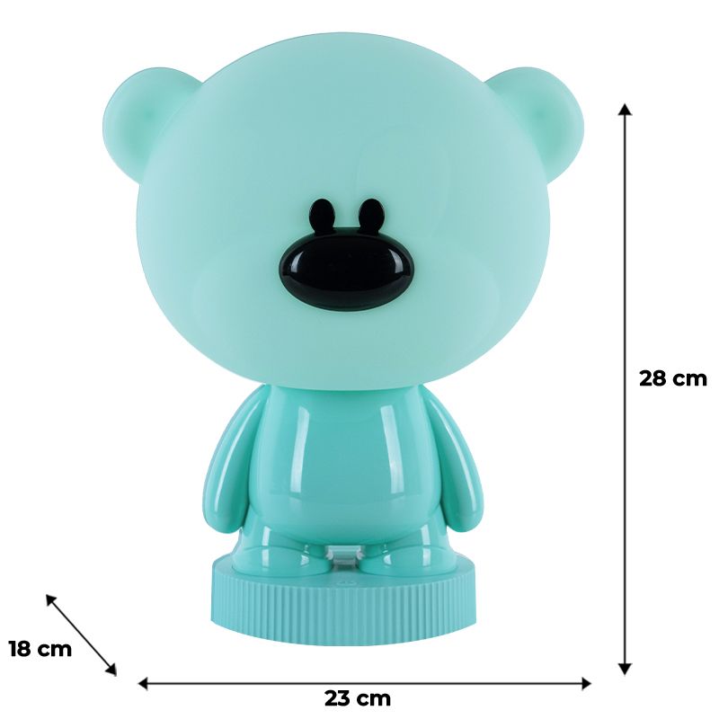 Світильник-нічник LED з акумулятором Bear, зелений Світильник-нічник LED з акумулятором Bear, зелений