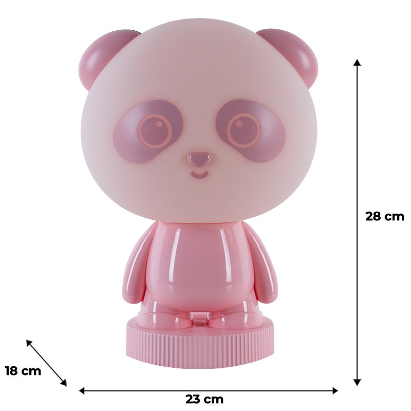 Світильник-нічник LED з акумулятором Panda, рожевий Світильник-нічник LED з акумулятором Panda, рожевий