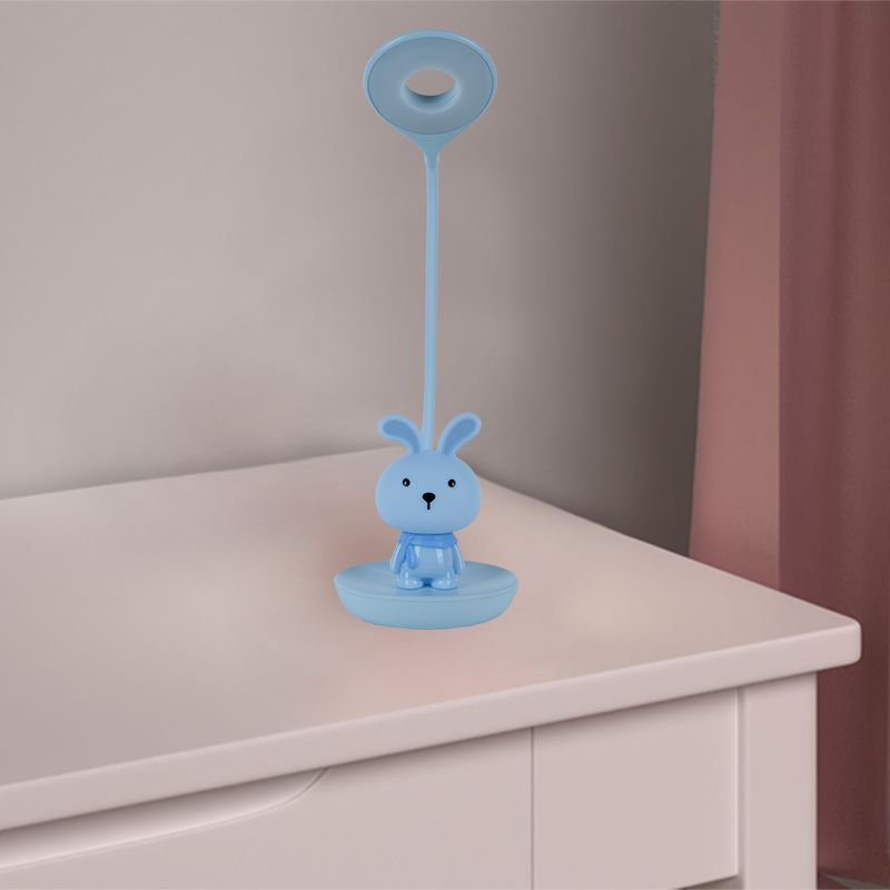 Настільна лампа LED з акумулятором Bunny, блакитний Настільна лампа LED з акумулятором Bunny, блакитний