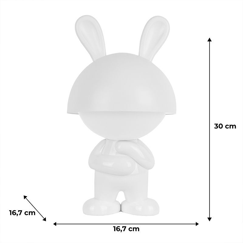 Світильник-нічник LED з акумулятором Dreamy Bunny, білий Світильник-нічник LED з акумулятором Dreamy Bunny, білий