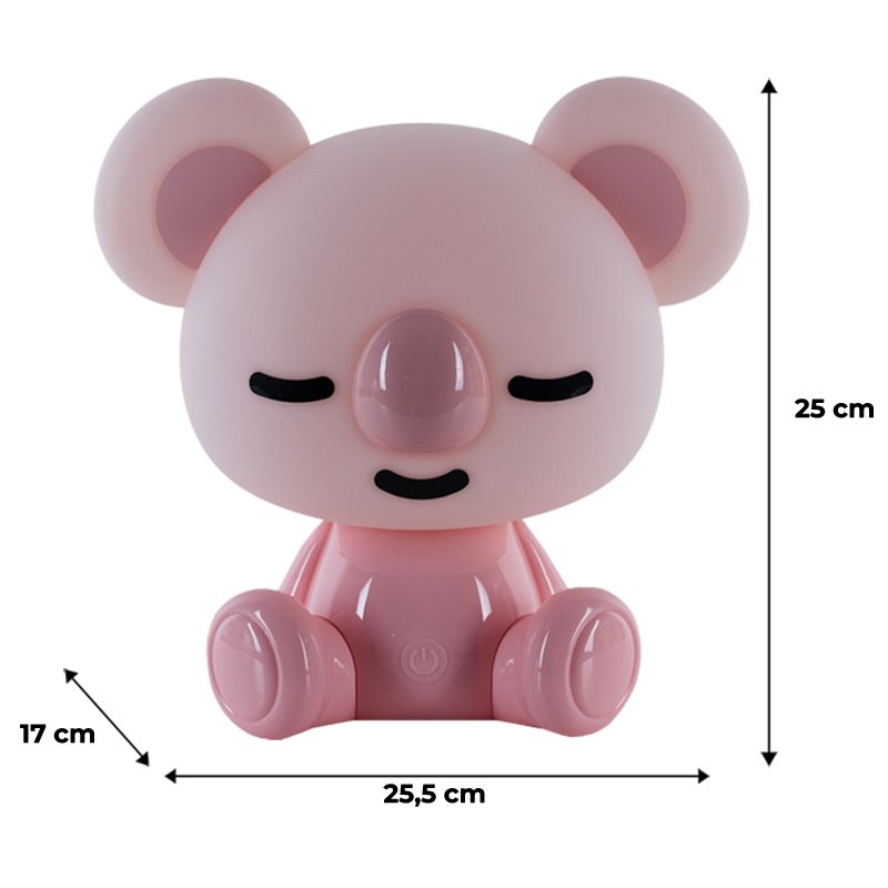 Светильник-ночник LED с аккумулятором Koala, розовый Светильник-ночник LED с аккумулятором Koala, розовый