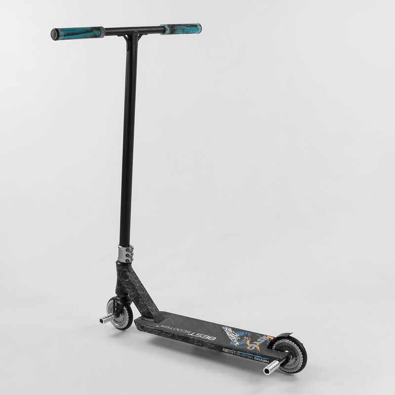 Самокат трюковий "Best Scooter. CRASH" (HIC-система, ПЕГІ, алюмінієвий диск і дека, колеса 110 мм PU, ширина керма - 57 см, в коробці) фото 6 Самокат трюковий "Best Scooter. CRASH" (HIC-система, ПЕГІ, алюмінієвий диск і дека, колеса 110 мм PU, ширина керма - 57 см, в коробці) фото 6