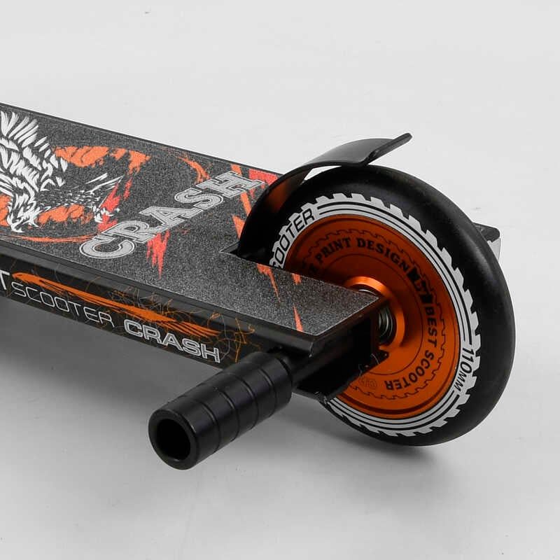 Самокат трюковий "Best Scooter. CRASH" (HIC-система, ПЕГИ, алюмінієвий диск і дека, колеса 110 мм PU, ширина керма - 57 см, в коробці) фото 6 Самокат трюковий "Best Scooter. CRASH" (HIC-система, ПЕГИ, алюмінієвий диск і дека, колеса 110 мм PU, ширина керма - 57 см, в коробці) фото 6