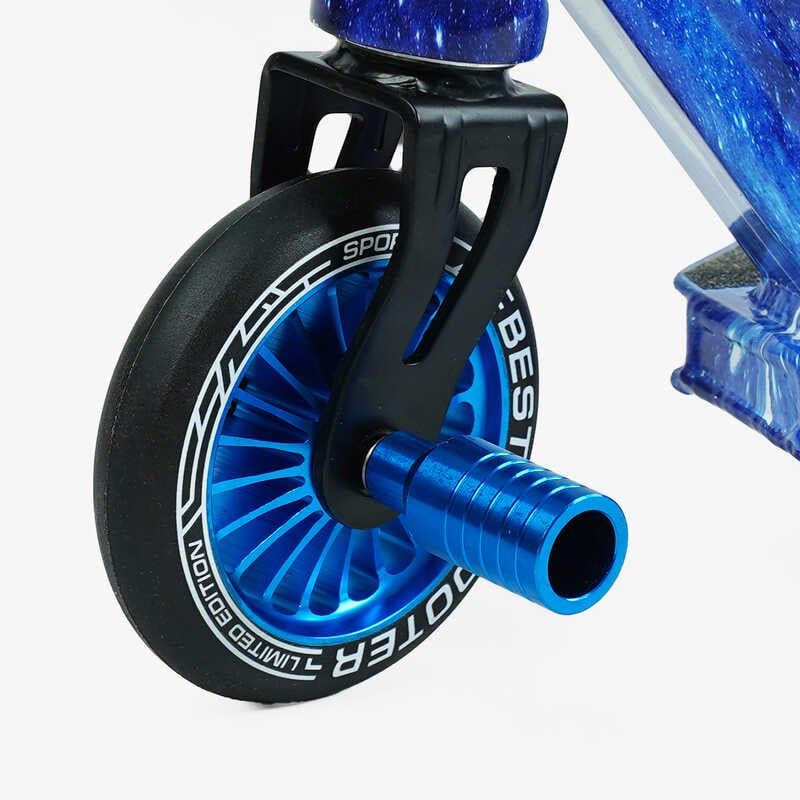 Самокат трюковий "Best Scooter" (HIC-система, ПЕГИ, алюмінієвий диск та дека з ПРИНТОМ, колеса PU, d = 110мм, ширина керма - 60 см) фото 6 Самокат трюковий "Best Scooter" (HIC-система, ПЕГИ, алюмінієвий диск та дека з ПРИНТОМ, колеса PU, d = 110мм, ширина керма - 60 см) фото 6