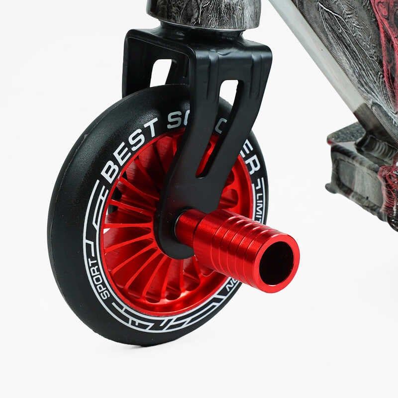 Самокат трюкових "Best Scooter" (HIC-система, ПЕГИ, алюмінієвий диск і дека з принтами, колеса PU, d = 110мм, ширина керма - 60 см) фото 6 Самокат трюкових "Best Scooter" (HIC-система, ПЕГИ, алюмінієвий диск і дека з принтами, колеса PU, d = 110мм, ширина керма - 60 см) фото 6