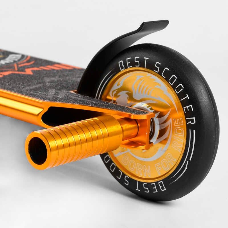 Самокат трюковий "Best Scooter" (HIC-система, ПЕГИ, алюмінієвий диск та дека, АНОДОВАНЕ ФАРБУВАННЯ, колеса PU, d = 110мм, ширина керма - 60 см) фото 6 Самокат трюковий "Best Scooter" (HIC-система, ПЕГИ, алюмінієвий диск та дека, АНОДОВАНЕ ФАРБУВАННЯ, колеса PU, d = 110мм, ширина керма - 60 см) фото 6