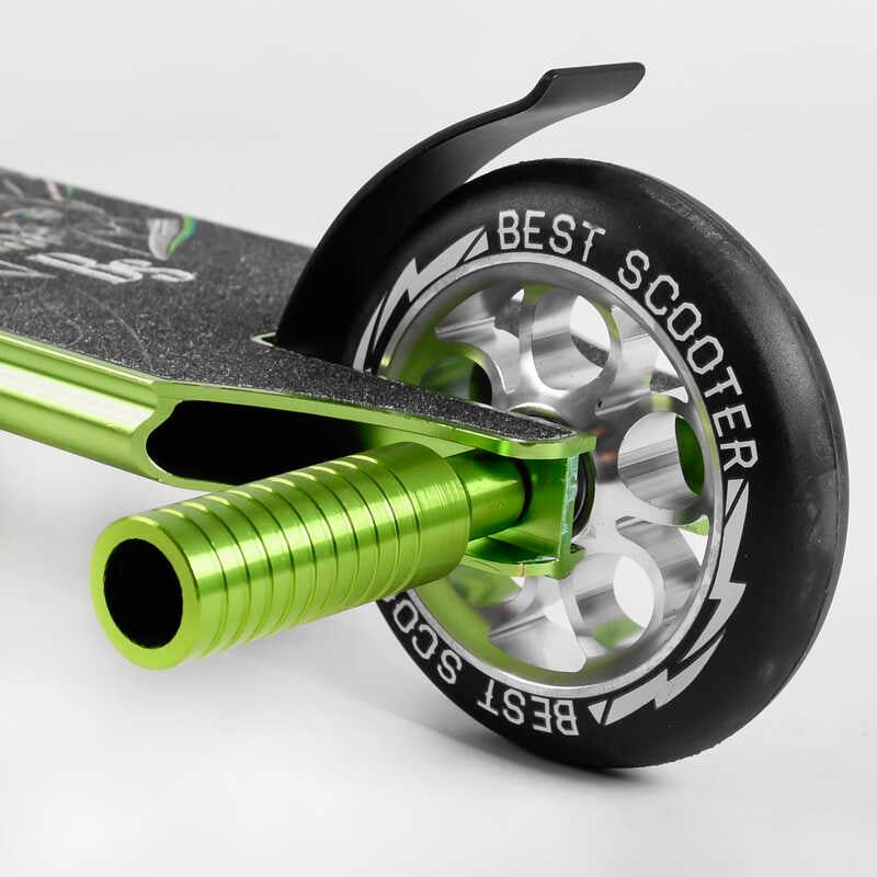 Самокат трюковий "Best Scooter" (HIC-система, ПЕГИ, алюмінієвий диск та дека, АНОДОВАНЕ ФАРБУВАННЯ, колеса PU, d = 110мм, ширина керма - 60 см) фото 6 Самокат трюковий "Best Scooter" (HIC-система, ПЕГИ, алюмінієвий диск та дека, АНОДОВАНЕ ФАРБУВАННЯ, колеса PU, d = 110мм, ширина керма - 60 см) фото 6