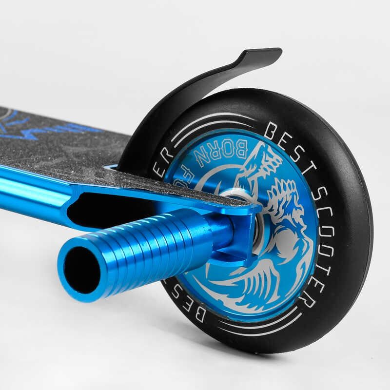 Самокат трюковий "Best Scooter" (HIC-система, ПЕГИ, алюмінієвий диск та дека, АНОДОВАНЕ ФАРБУВАННЯ, колеса PU, d = 110мм, ширина керма - 60 см) фото 6 Самокат трюковий "Best Scooter" (HIC-система, ПЕГИ, алюмінієвий диск та дека, АНОДОВАНЕ ФАРБУВАННЯ, колеса PU, d = 110мм, ширина керма - 60 см) фото 6