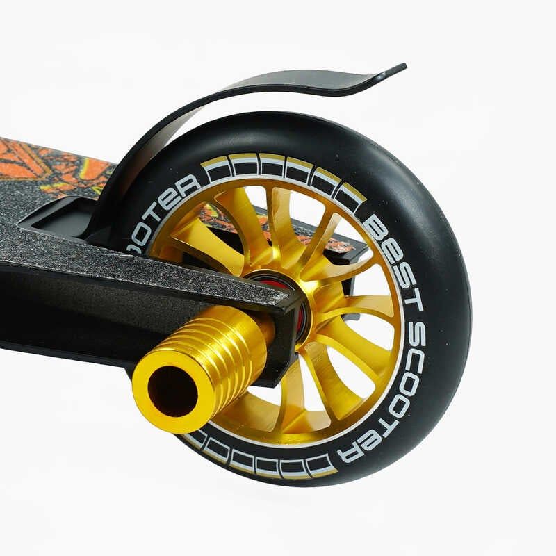 Самокат трюковий "Best Scooter" (HIC-система, Пегі, алюмінієвий диск і дека, колеса PU d-110 мм, ширина керма - 52 см, висота - 83 см) фото 6 Самокат трюковий "Best Scooter" (HIC-система, Пегі, алюмінієвий диск і дека, колеса PU d-110 мм, ширина керма - 52 см, висота - 83 см) фото 6