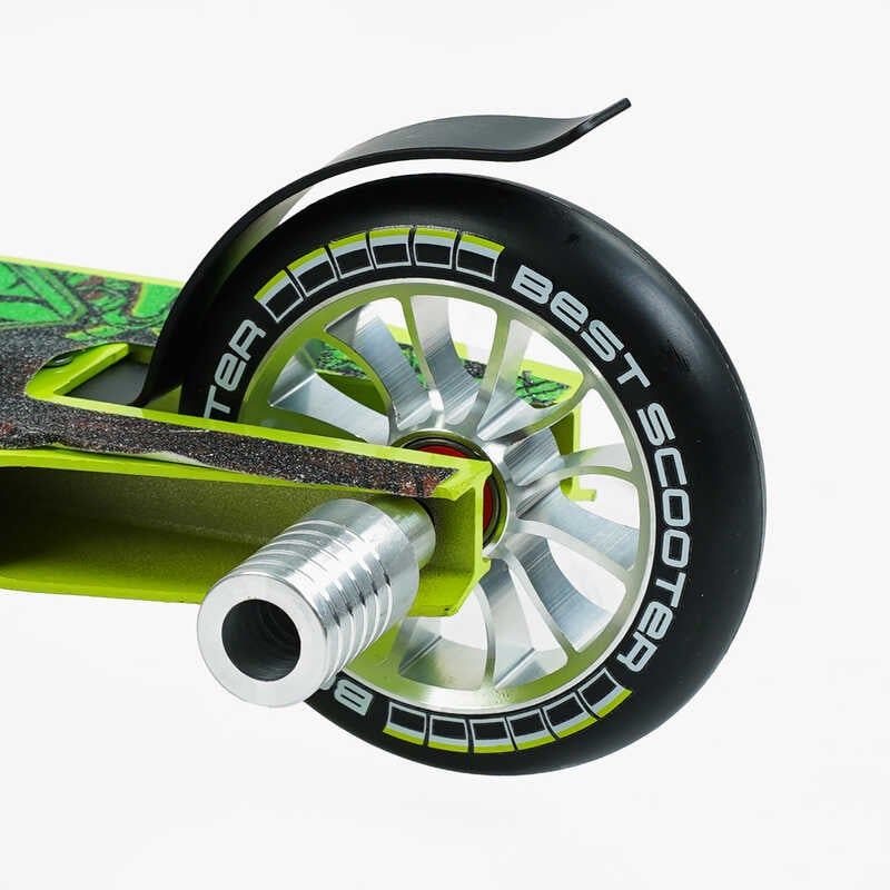 Самокат трюковий "Best Scooter" (HIC-система, Пегі, алюмінієвий диск і дека, колеса PU d-110 мм, ширина керма - 52 см, висота - 83 см) фото 6 Самокат трюковий "Best Scooter" (HIC-система, Пегі, алюмінієвий диск і дека, колеса PU d-110 мм, ширина керма - 52 см, висота - 83 см) фото 6
