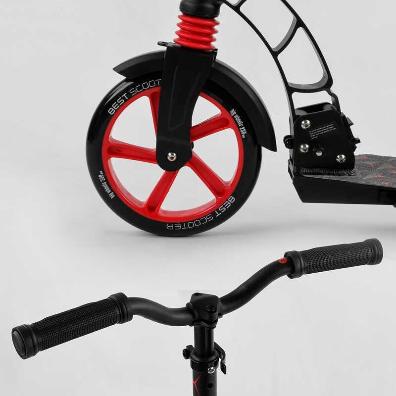Самокат двоколісний "Best Scooter" (колеса PU, d переднього колеса - 23 см, d заднього колеса - 18 см, 1 амортизатор) фото 6 Самокат двоколісний "Best Scooter" (колеса PU, d переднього колеса - 23 см, d заднього колеса - 18 см, 1 амортизатор) фото 6