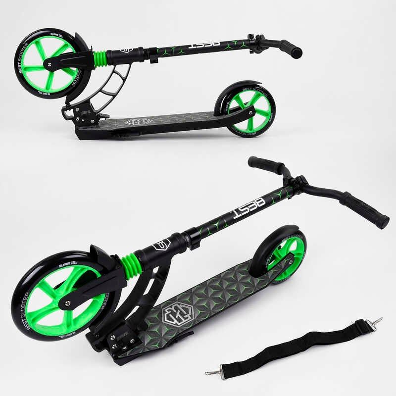 Самокат двоколісний "Best Scoote" (колеса PU, d переднього колеса - 23 см, d заднього колеса - 18 см, 1 амортизатор передній) фото 6 Самокат двоколісний "Best Scoote" (колеса PU, d переднього колеса - 23 см, d заднього колеса - 18 см, 1 амортизатор передній) фото 6
