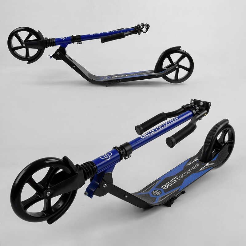 Самокат двоколісний "Best Scooter" (затиск керма, колеса PU - 20 см, 1 амортизатор) фото 6 Самокат двоколісний "Best Scooter" (затиск керма, колеса PU - 20 см, 1 амортизатор) фото 6