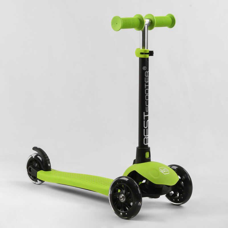 Самокат триколісний Best Scooter PL-315 колеса PU зі світлом, сидіння, батьківська ручка, в коробці фото 6 Самокат триколісний Best Scooter PL-315 колеса PU зі світлом, сидіння, батьківська ручка, в коробці фото 6