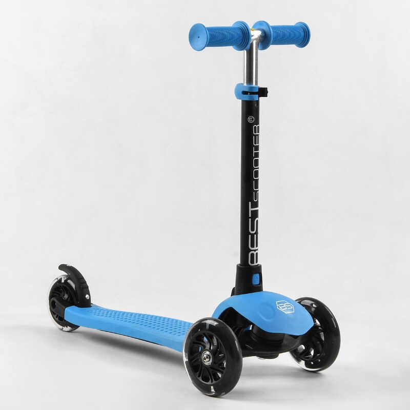 Самокат триколісний Best Scooter PL-422 колеса PU зі світлом, сидіння, батьківська ручка, в коробці фото 6 Самокат триколісний Best Scooter PL-422 колеса PU зі світлом, сидіння, батьківська ручка, в коробці фото 6