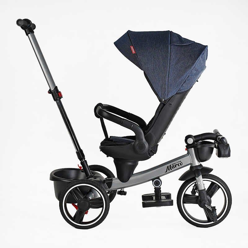 Велосипед "BestTrike Marco" (поворотне сидіння, складне кермо, колеса з прогумованим PU, кошик, телескопічна ручка, фара музична) фото 6 Велосипед "BestTrike Marco" (поворотне сидіння, складне кермо, колеса з прогумованим PU, кошик, телескопічна ручка, фара музична) фото 6