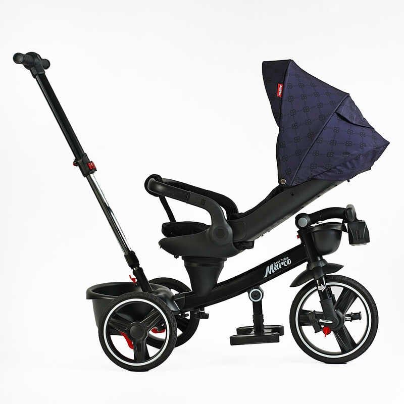 Велосипед "BestTrike Marco" (поворотне сидіння, складне кермо, колеса з прогумованим PU, кошик, телескопічна ручка, фара музична) фото 6 Велосипед "BestTrike Marco" (поворотне сидіння, складне кермо, колеса з прогумованим PU, кошик, телескопічна ручка, фара музична) фото 6