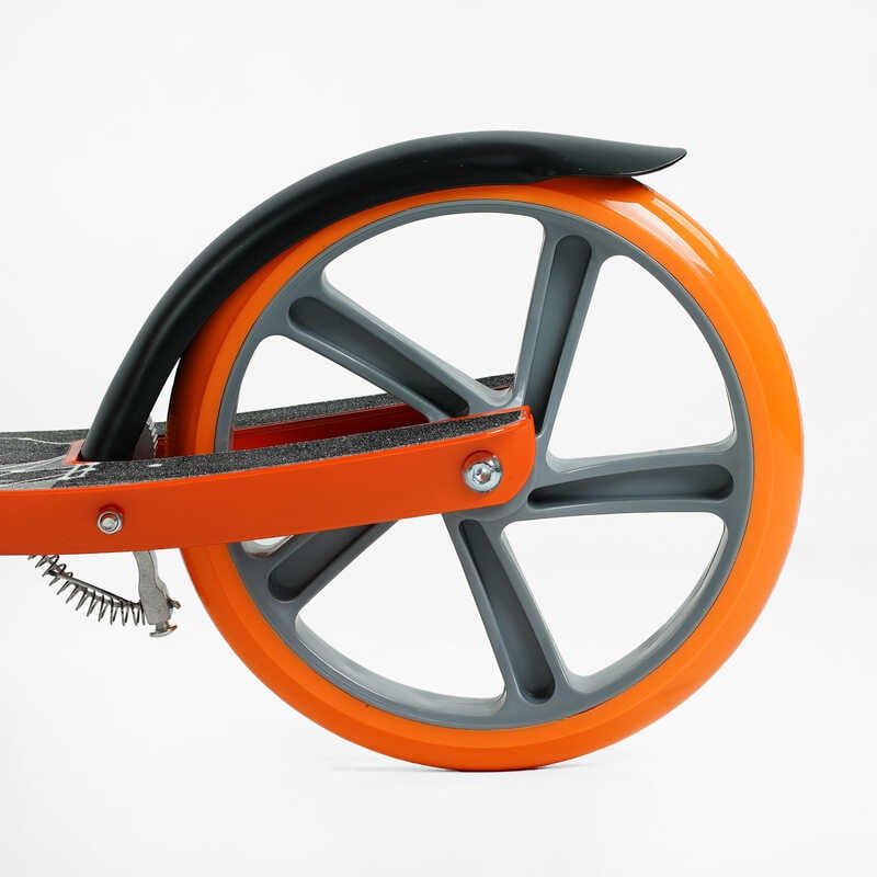 Самокат двухколесный Best Scooter FL-80811 (4) стальная рама, ручной тормоз, колеса PU 200мм, 1 амортизатор передний, в коробке фото 6 Самокат двухколесный Best Scooter FL-80811 (4) стальная рама, ручной тормоз, колеса PU 200мм, 1 амортизатор передний, в коробке фото 6