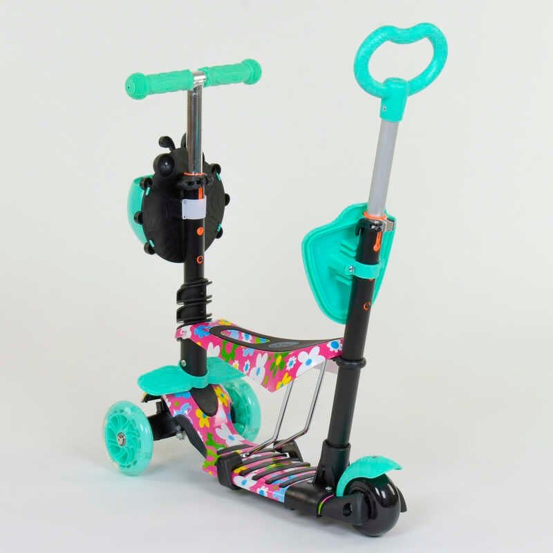 Самокат 5в1 43702 (1) Best Scooter, АБСТРАКЦІЯ, PU колеса, ПІДСВІТКА КОЛІС, в коробці фото 6 Самокат 5в1 43702 (1) Best Scooter, АБСТРАКЦІЯ, PU колеса, ПІДСВІТКА КОЛІС, в коробці фото 6